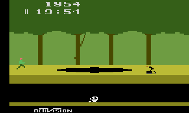 A tar pit, a vine and a cobra.